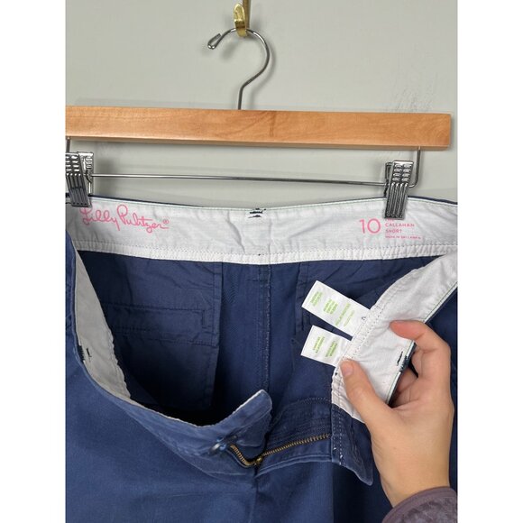 Lilly Pulitzer The Callahan Blue Short Women's Sz. 10 Casual Summer Womens Short - Picture 5 of 5